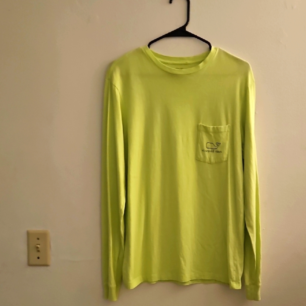 XS‎ Vineyard Vines Bright Green Long Sleeve Tee